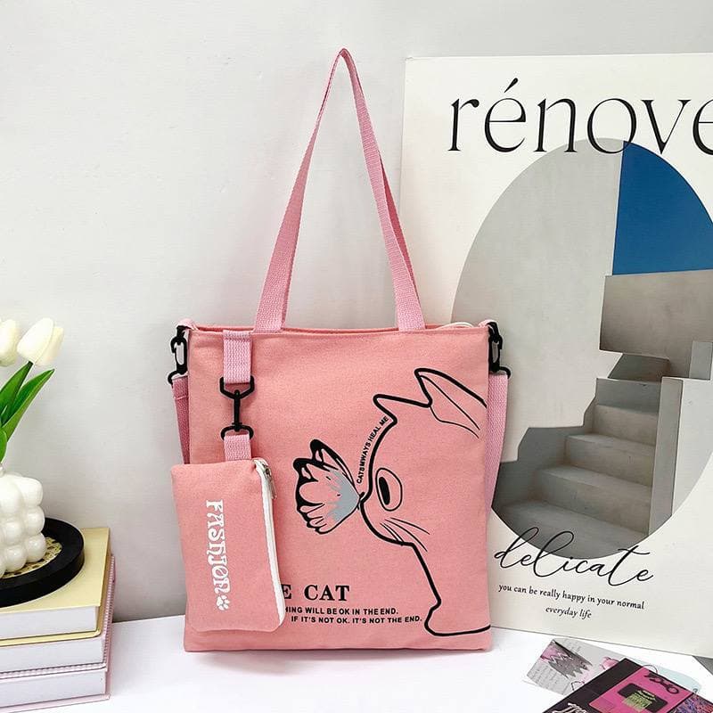 purseB pink tote bag