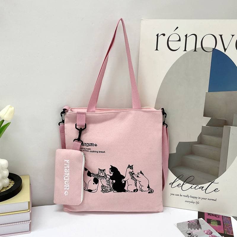 purseD faded pink tote bag