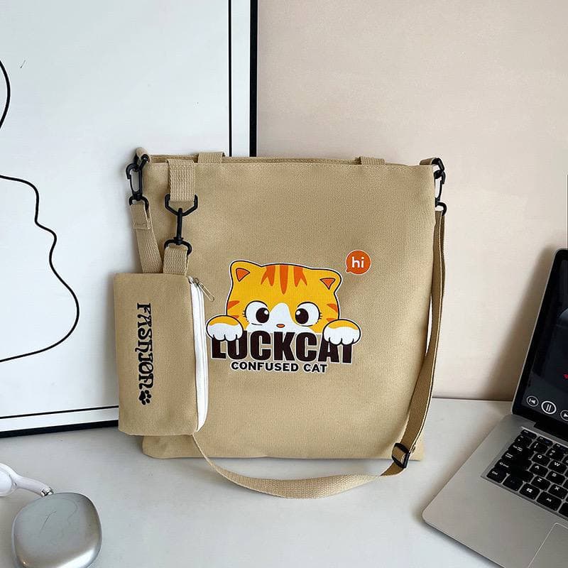 purseC khaki tote bag