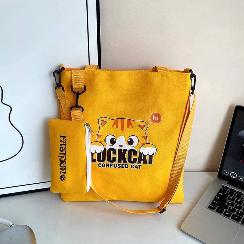 purseC yellow tote bag